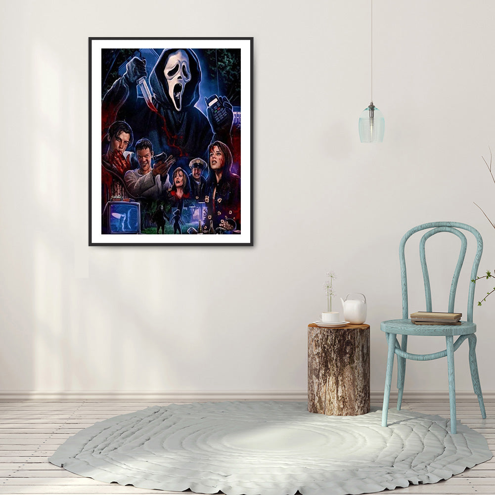 Horror Movie - Full Round Drill Diamond Painting 30*40CM
