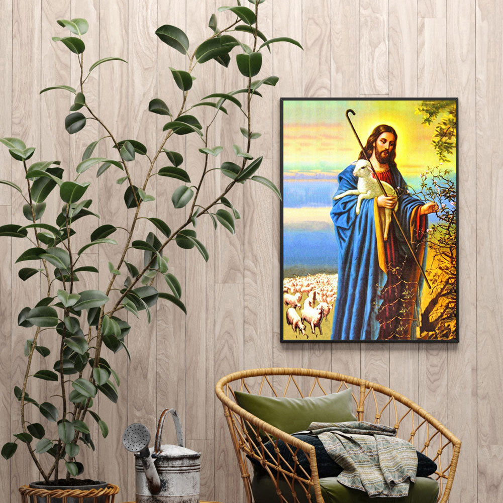 Jesus - Full Round Drill Diamond Painting 30*40CM