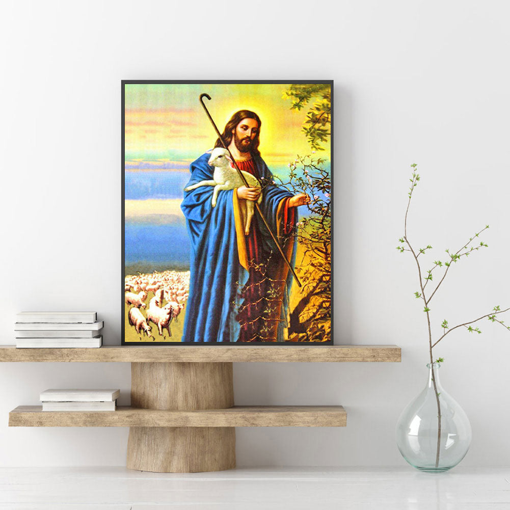 Jesus - Full Round Drill Diamond Painting 30*40CM