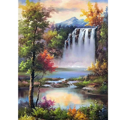 Fall - Full Round Drill Diamond Painting 30*40CM