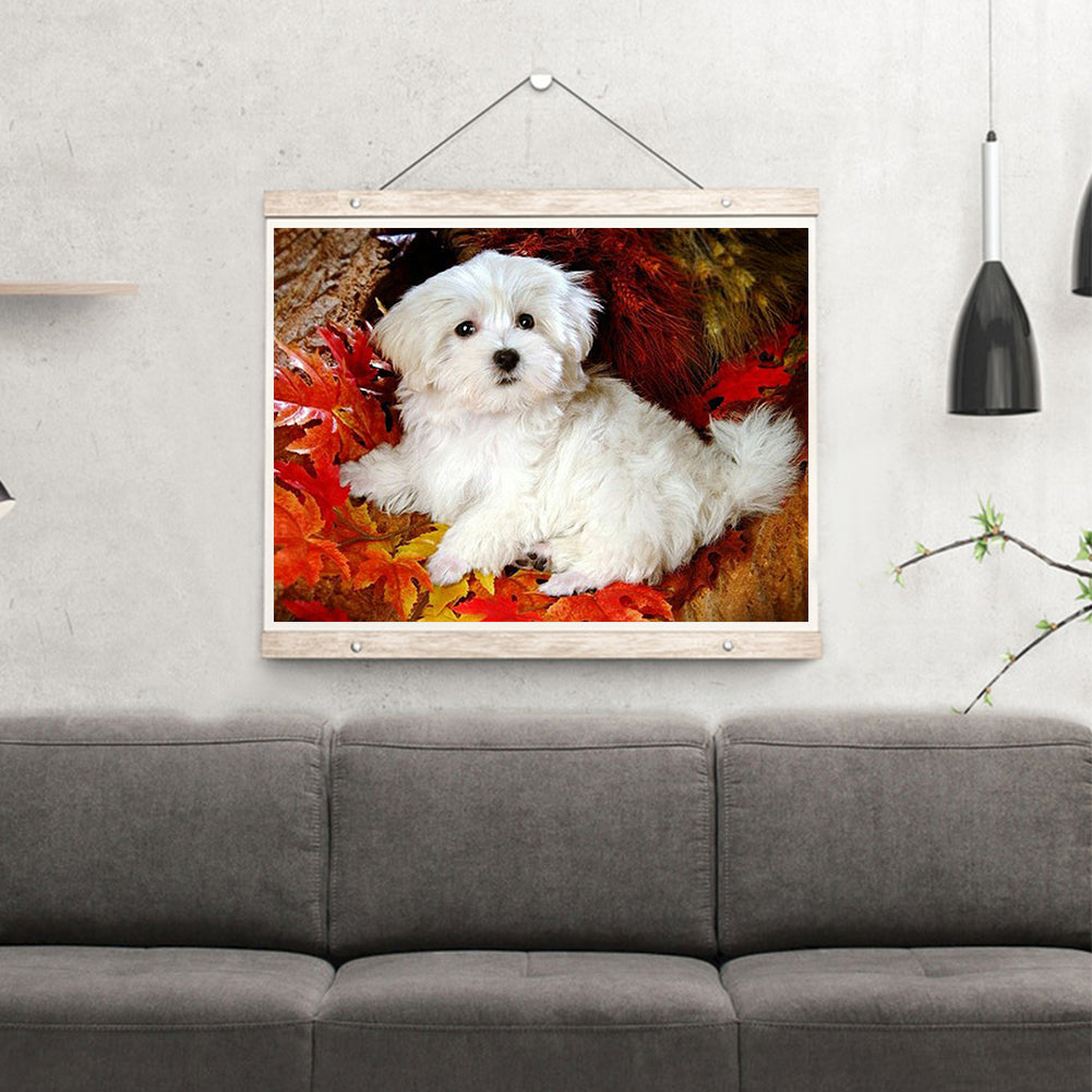 Dog - Full Round Drill Diamond Painting 40*30CM