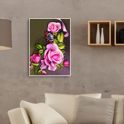 Rose - Full Round Drill Diamond Painting 50*60CM