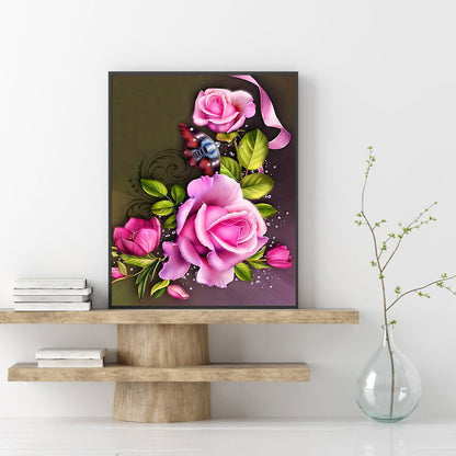 Rose - Full Round Drill Diamond Painting 50*60CM