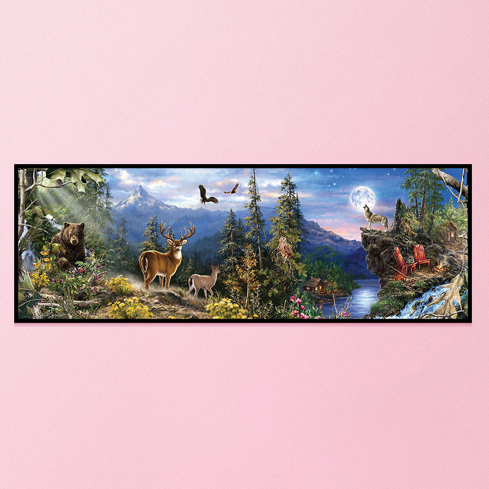 Forest Animals - 11CT Counted Cross Stitch 30*90CM