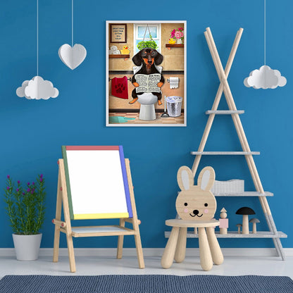 Dog - Full Round Drill Diamond Painting 30*40CM
