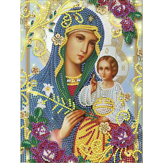Religion - Special Shaped Drill Diamond Paiting 25*30cm