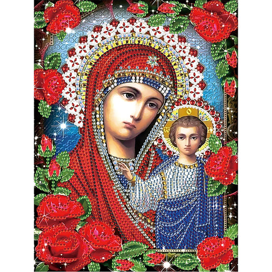Religion - Special Shaped Drill Diamond Paiting 25*30cm