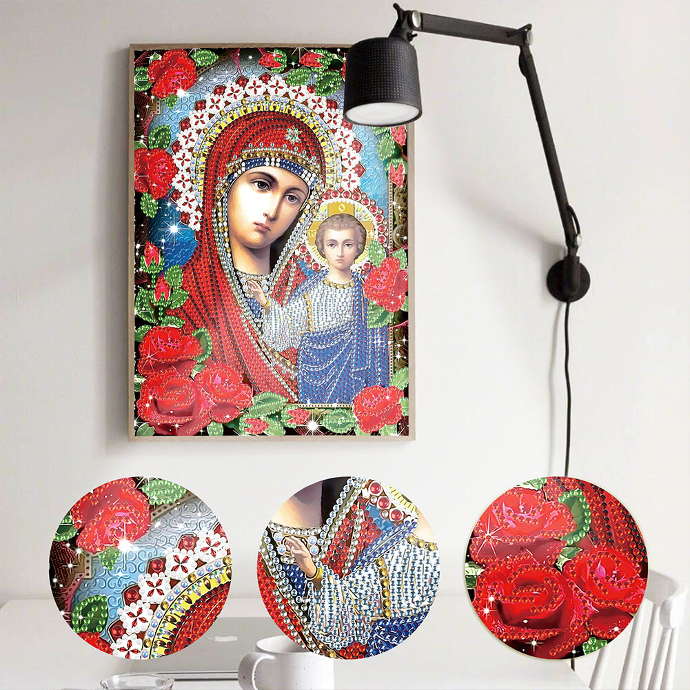 Religion - Special Shaped Drill Diamond Paiting 25*30cm