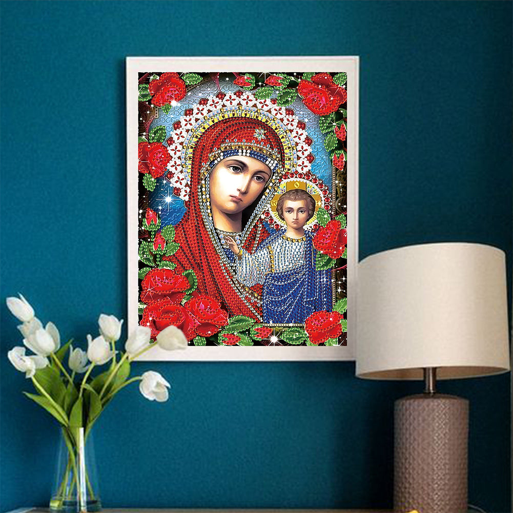 Religion - Special Shaped Drill Diamond Paiting 25*30cm