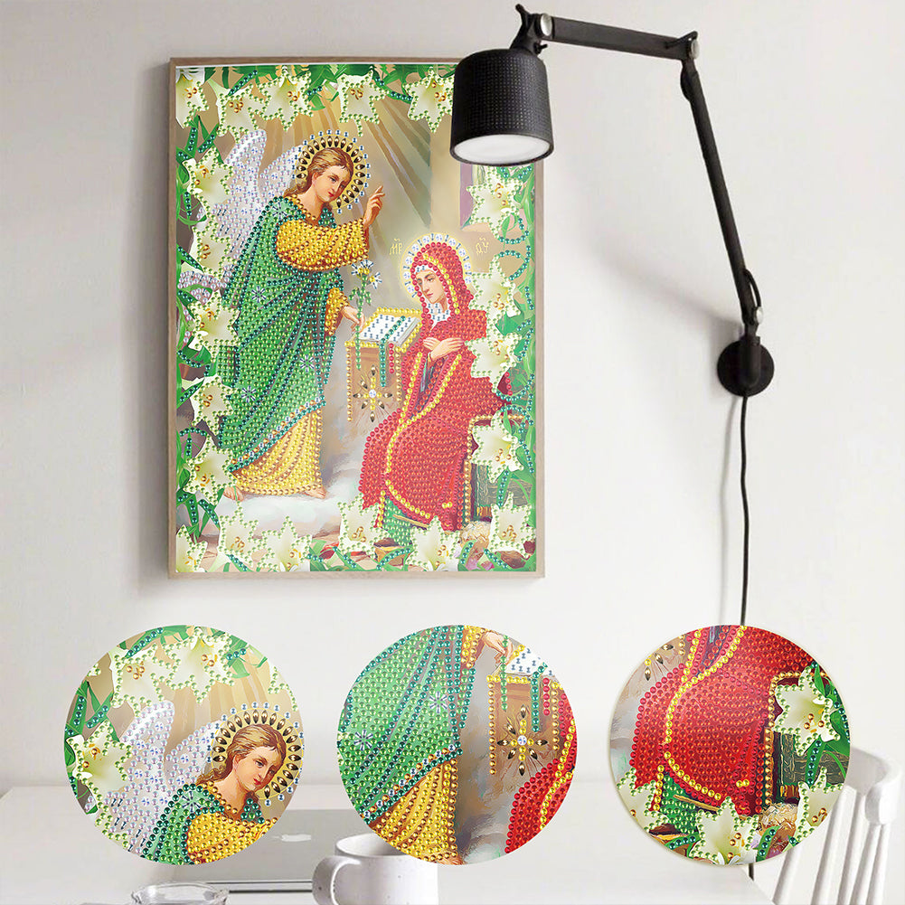 Religion - Special Shaped Drill Diamond Paiting 25*30cm