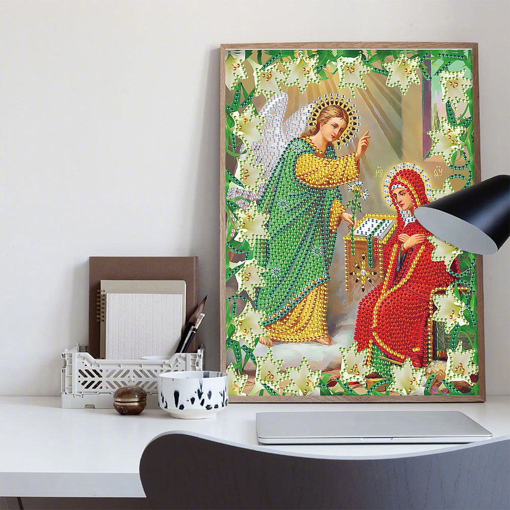 Religion - Special Shaped Drill Diamond Paiting 25*30cm