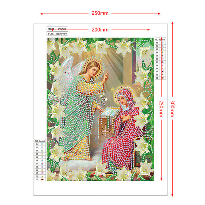 Religion - Special Shaped Drill Diamond Paiting 25*30cm