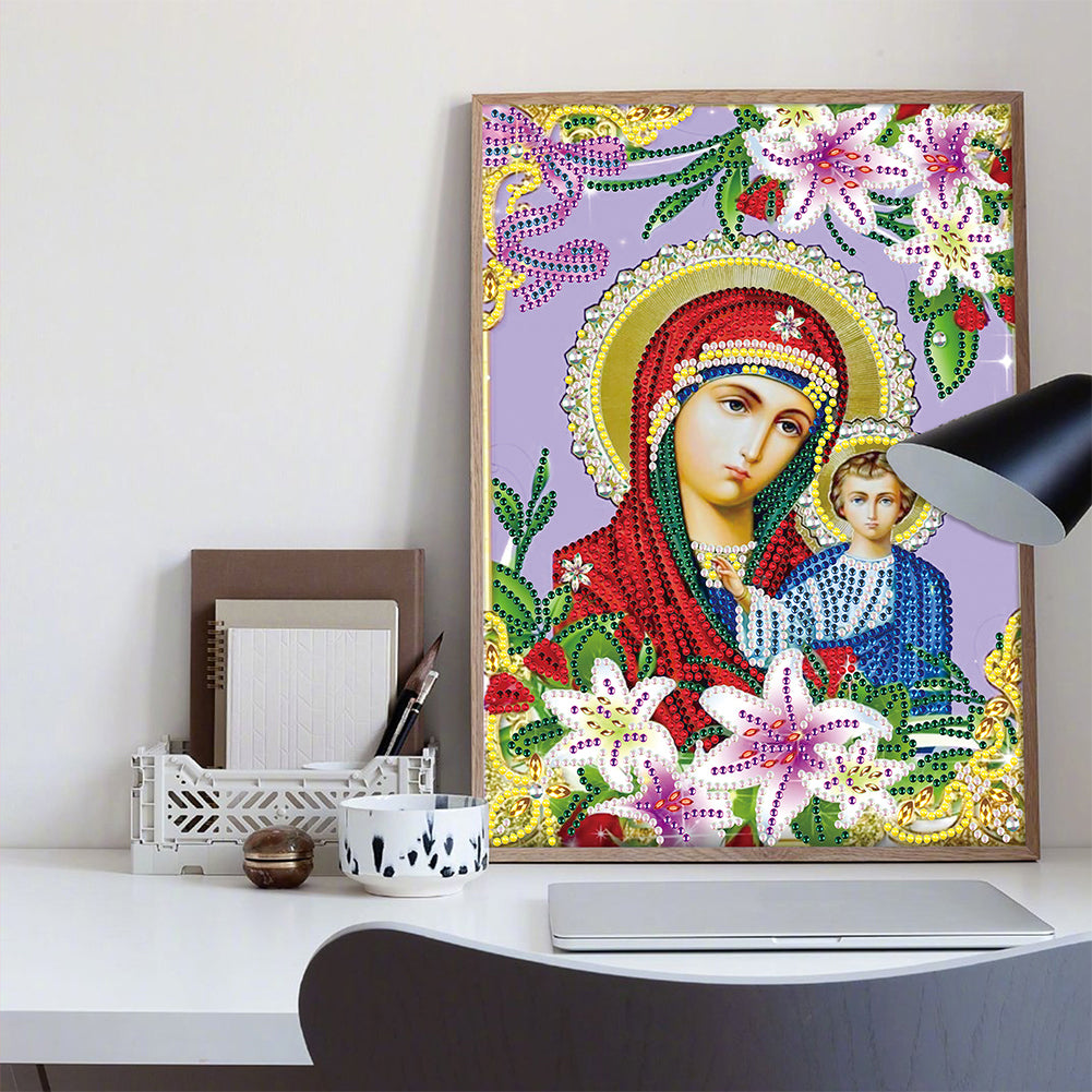 Religion - Special Shaped Drill Diamond Paiting 25*30cm