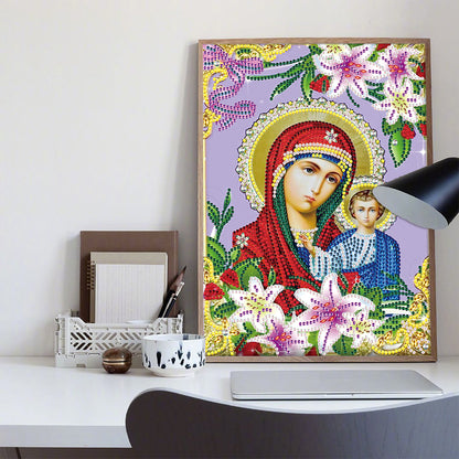 Religion - Special Shaped Drill Diamond Paiting 25*30cm