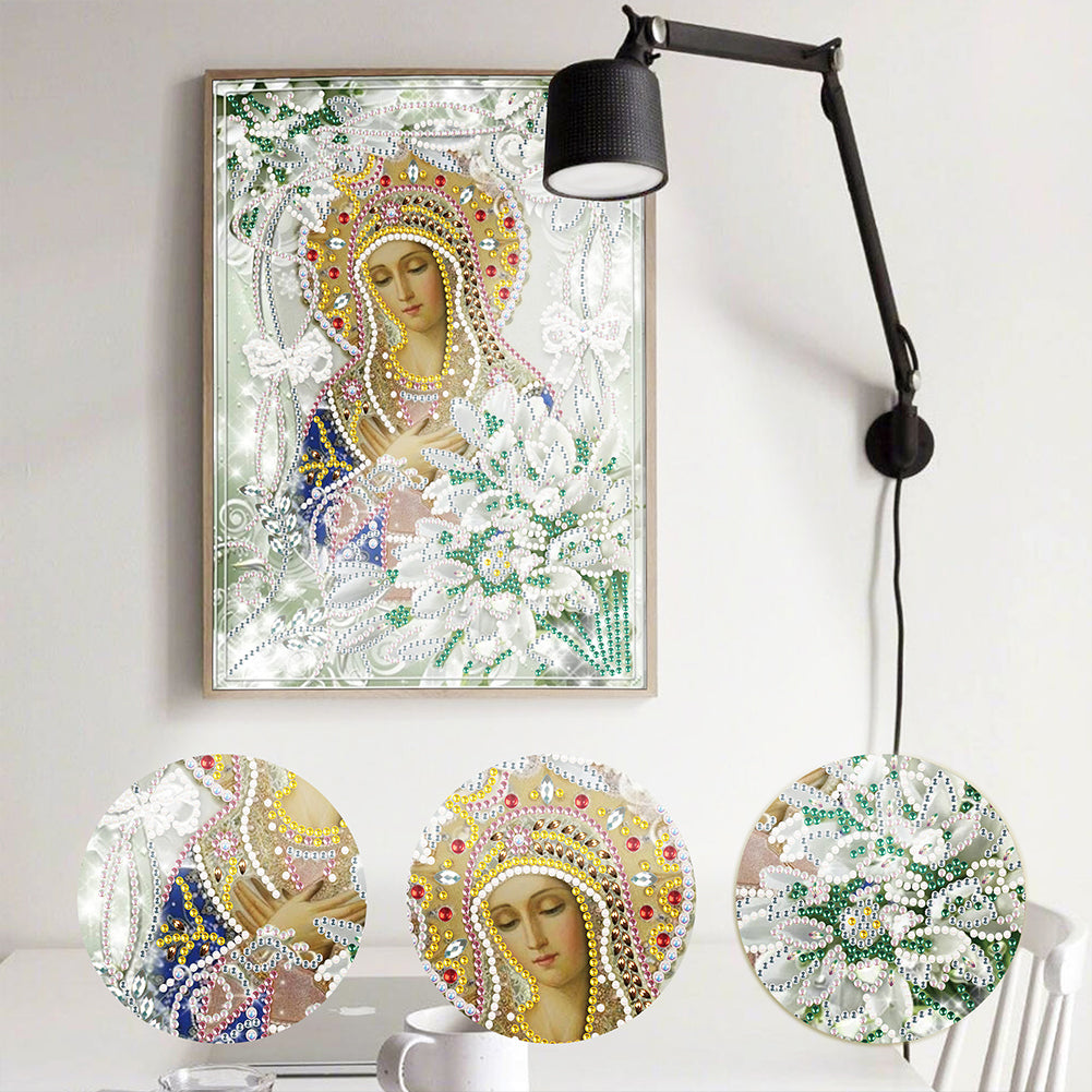 Religion - Special Shaped Drill Diamond Paiting 25*30cm