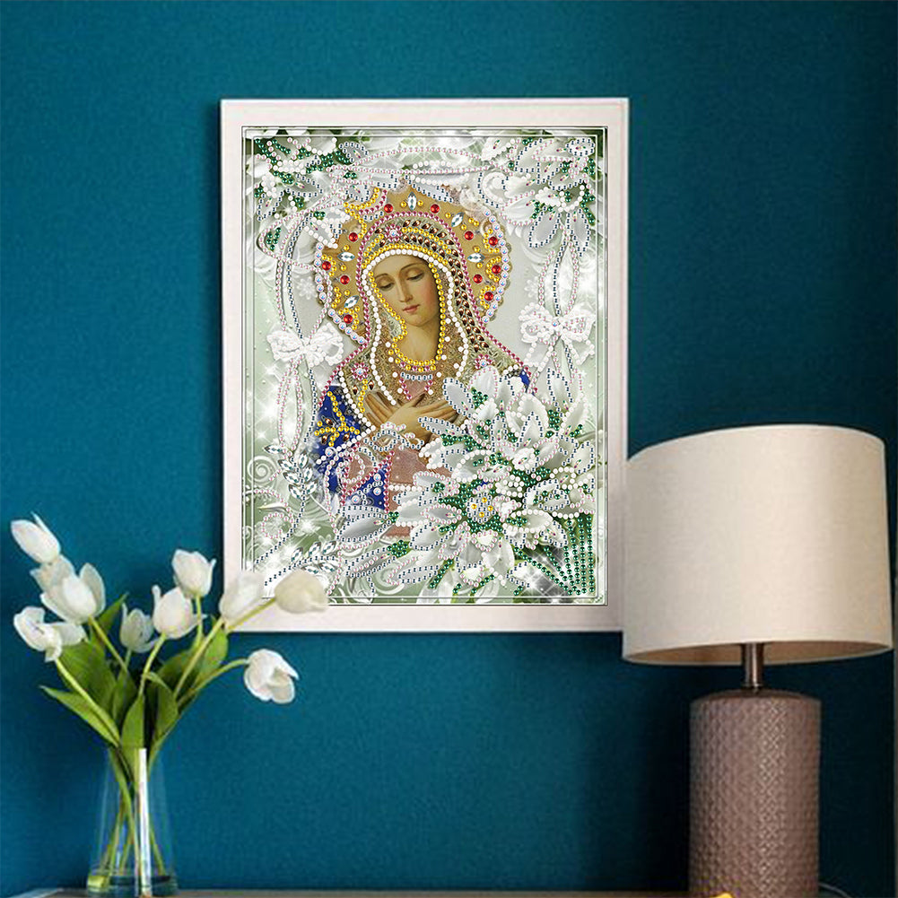 Religion - Special Shaped Drill Diamond Paiting 25*30cm