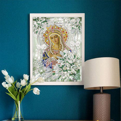 Religion - Special Shaped Drill Diamond Paiting 25*30cm
