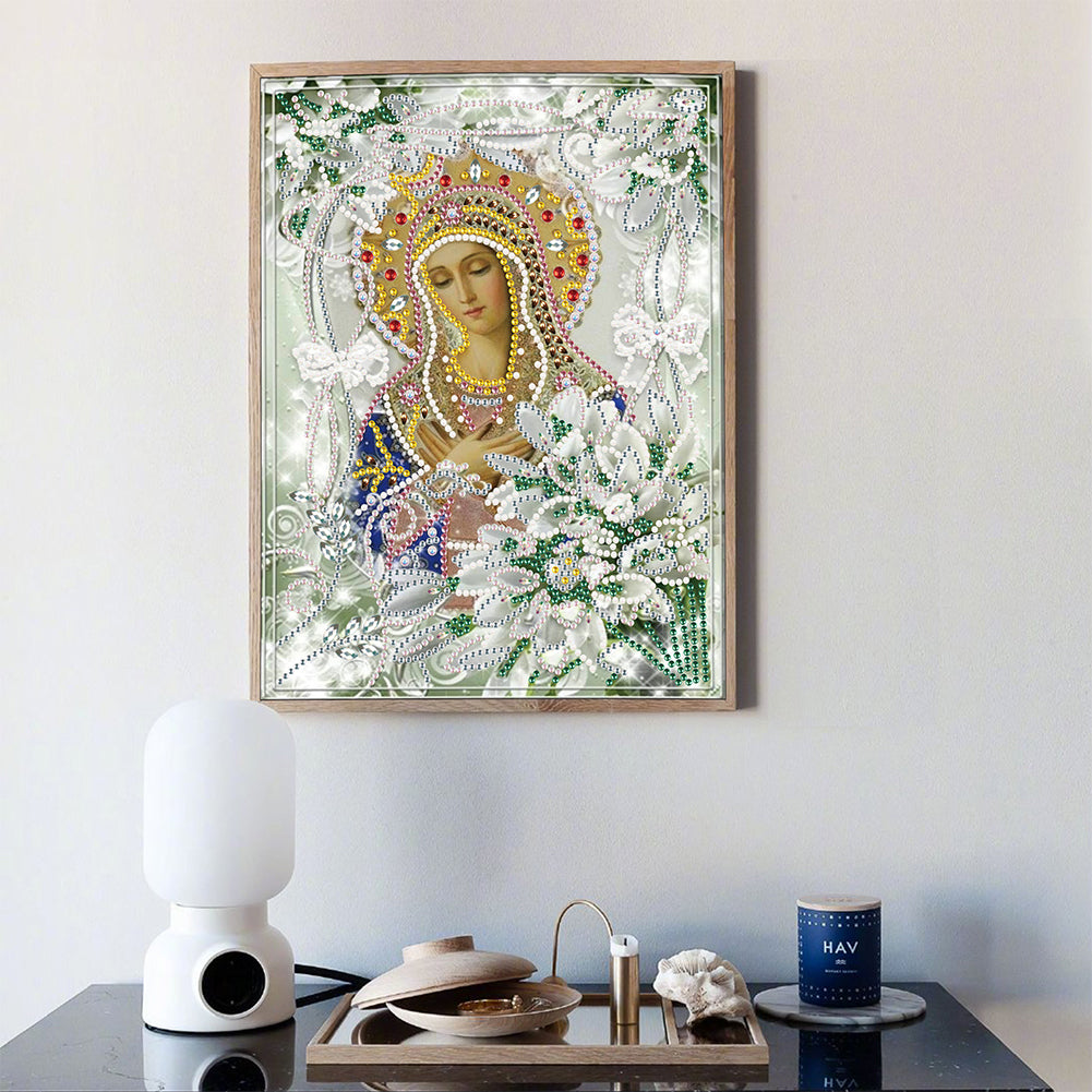 Religion - Special Shaped Drill Diamond Paiting 25*30cm