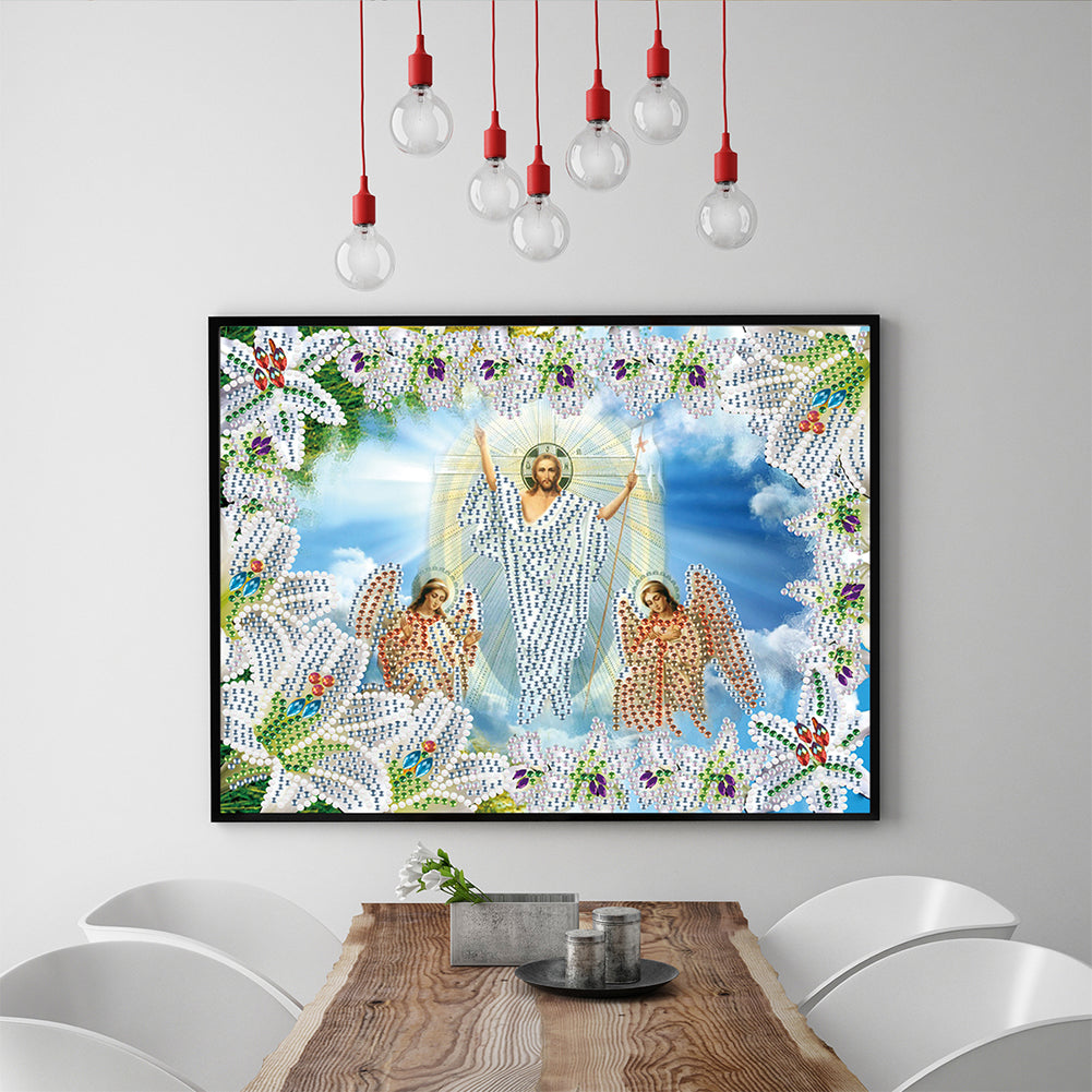 Religion - Special Shaped Drill Diamond Paiting 30*25cm