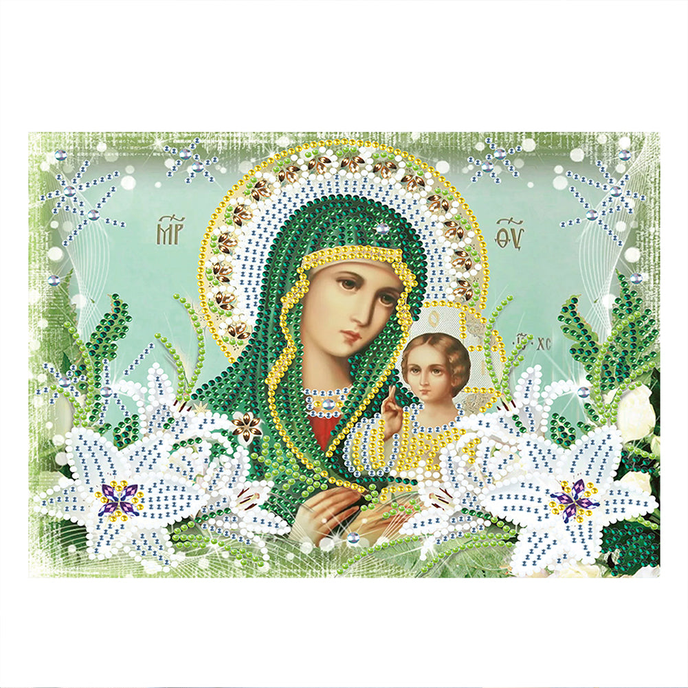 Religion - Special Shaped Drill Diamond Paiting 30*25cm