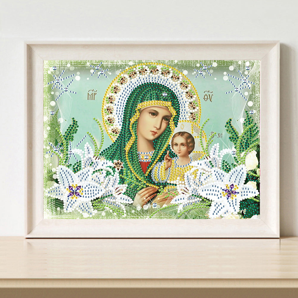 Religion - Special Shaped Drill Diamond Paiting 30*25cm