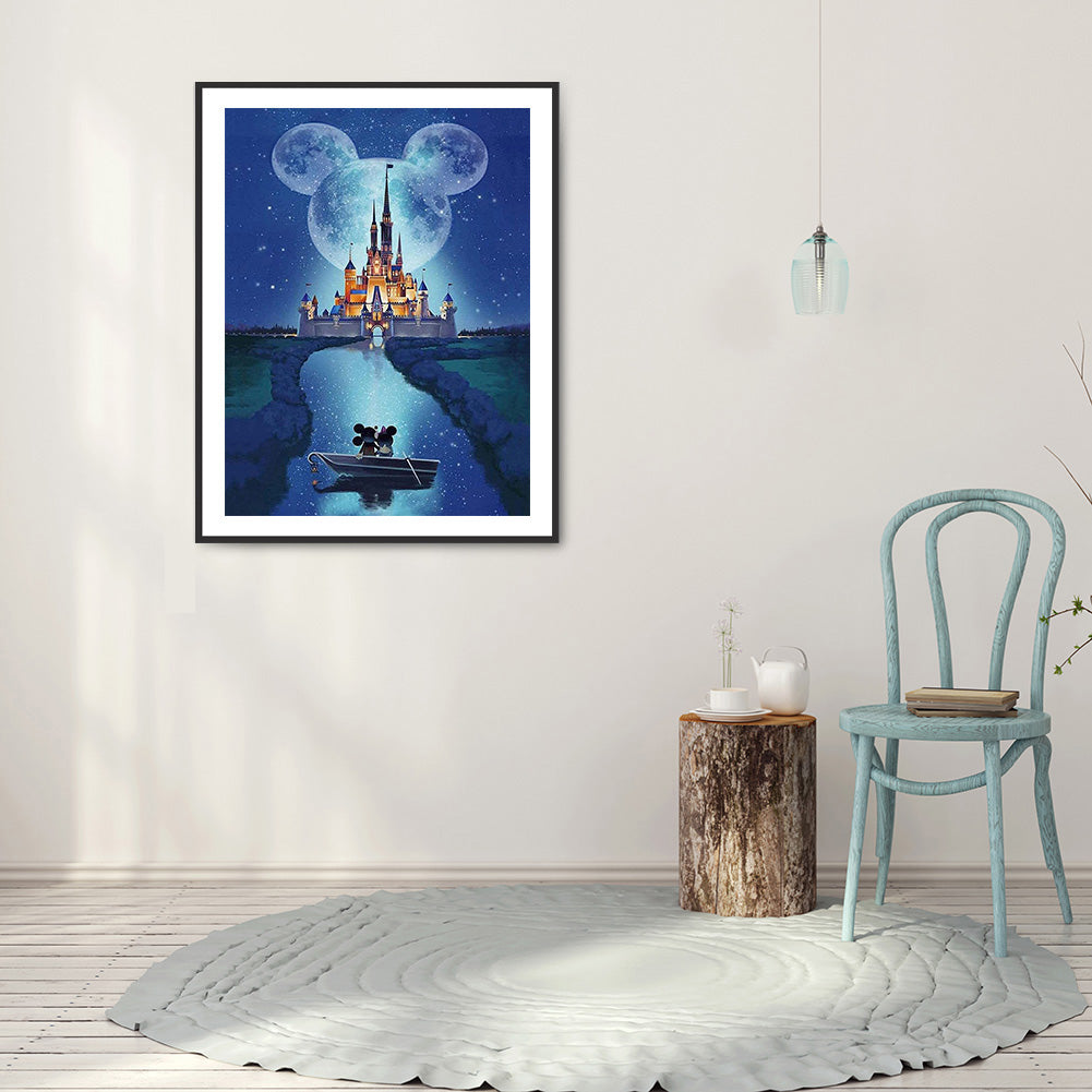 Disney Castle - Full Round Drill Diamond Painting 50*60CM