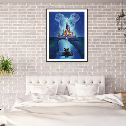 Disney Castle - Full Round Drill Diamond Painting 50*60CM