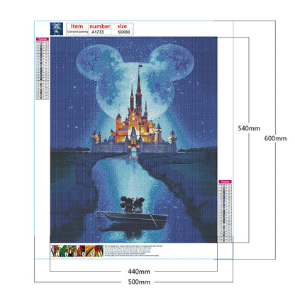 Disney Castle - Full Round Drill Diamond Painting 50*60CM