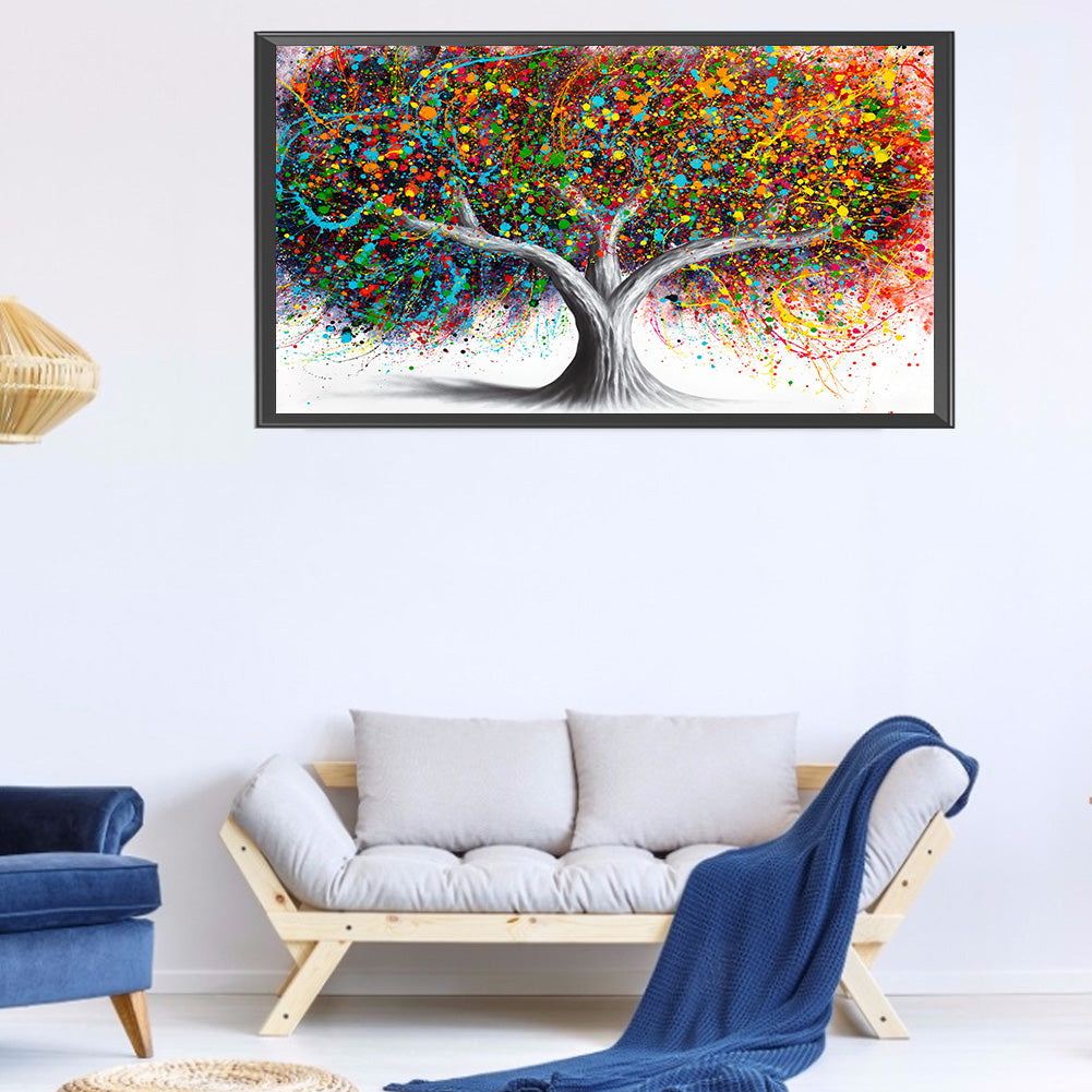 Ink Tree - Full Round Drill Diamond Painting 80*40CM