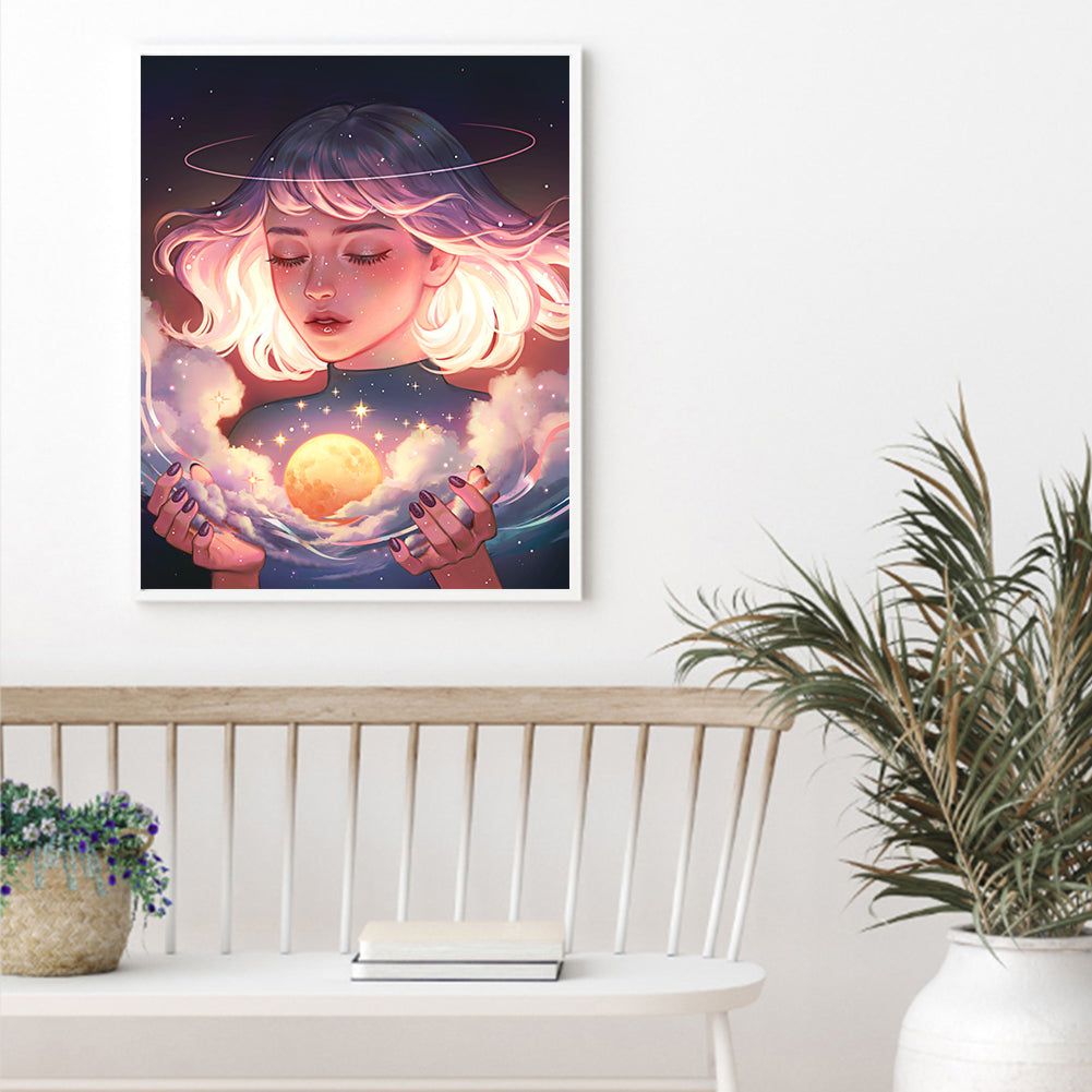 Fantasy Beauty - 11CT Stamped Cross Stitch 40*50CM