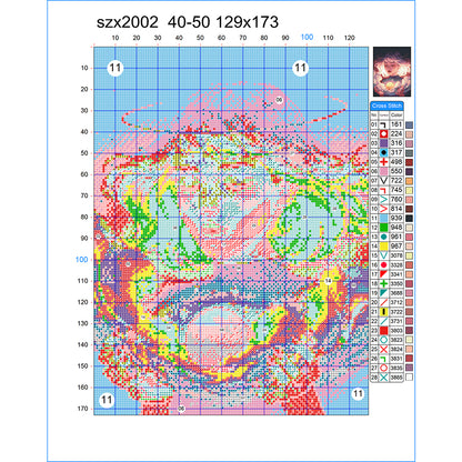Fantasy Beauty - 11CT Stamped Cross Stitch 40*50CM