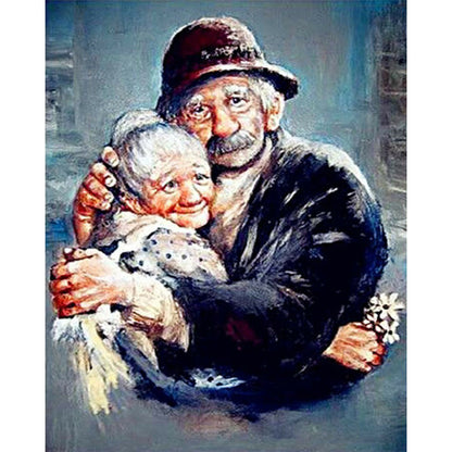 Old Couple - Full Round Drill Diamond Painting 40*50CM