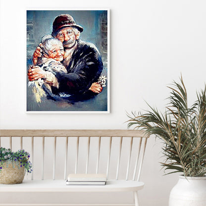 Old Couple - Full Round Drill Diamond Painting 40*50CM