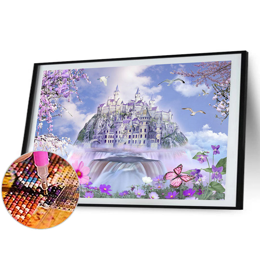 Sky Castle - Full Round Drill Diamond Painting 60*40CM