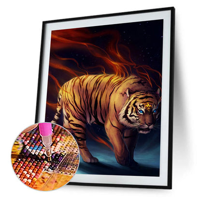Tiger - Full Round Drill Diamond Painting 50*60CM