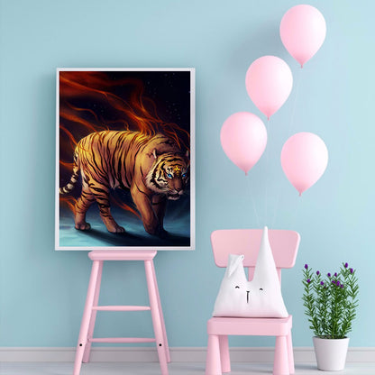 Tiger - Full Round Drill Diamond Painting 50*60CM