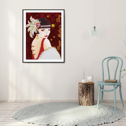 Mother'S Day Lady - Special Shaped Drill Diamond Paiting 30*40CM