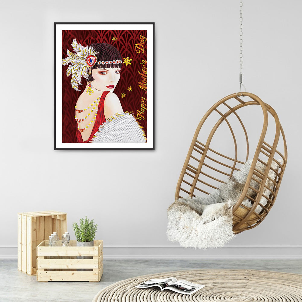 Mother'S Day Lady - Special Shaped Drill Diamond Paiting 30*40CM