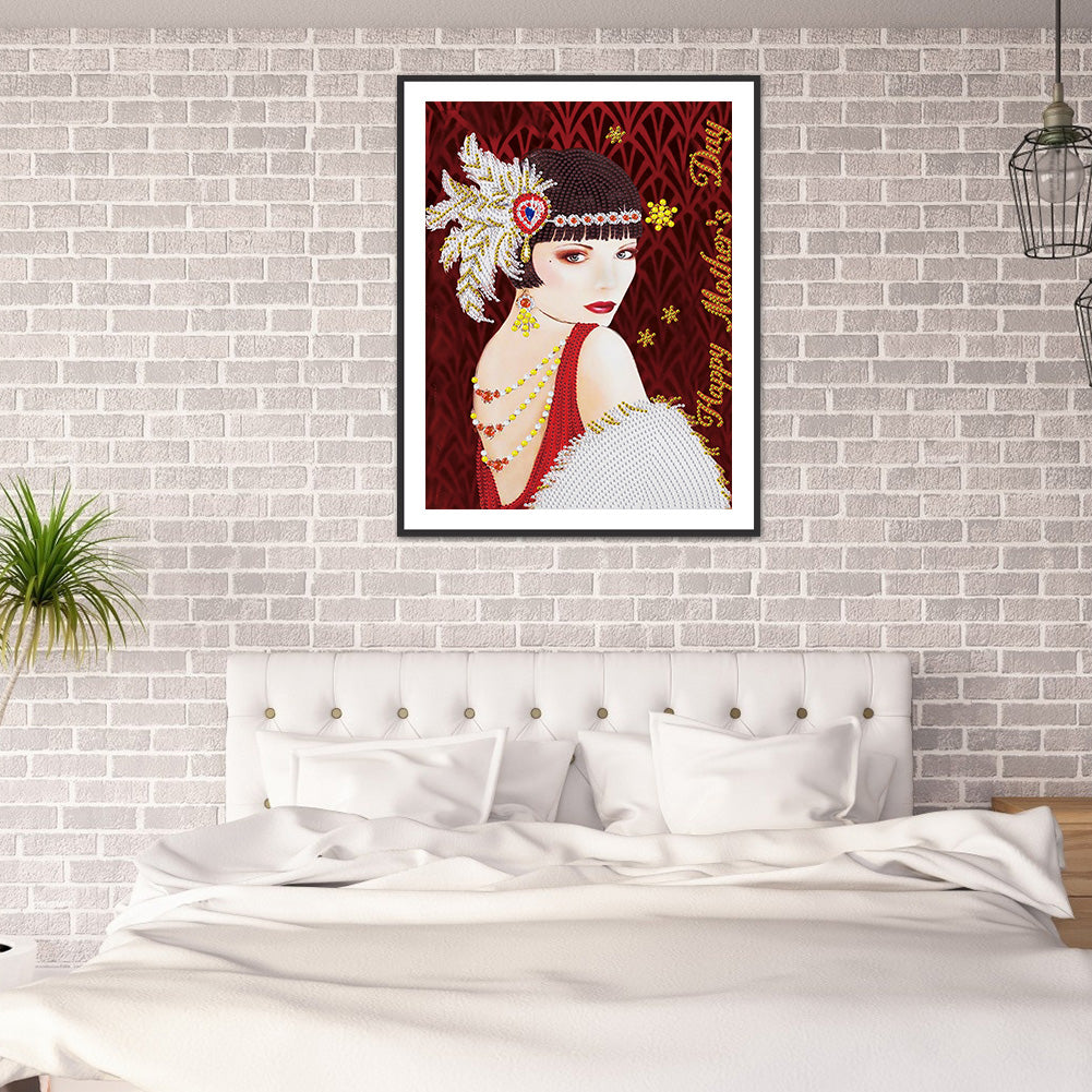 Mother'S Day Lady - Special Shaped Drill Diamond Paiting 30*40CM