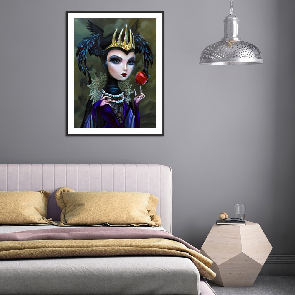 Heavy Makeup Woman - Full Round Drill Diamond Painting 30*40CM