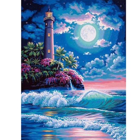 Lighthouse - Full Square Drill Diamond Painting 30*40CM