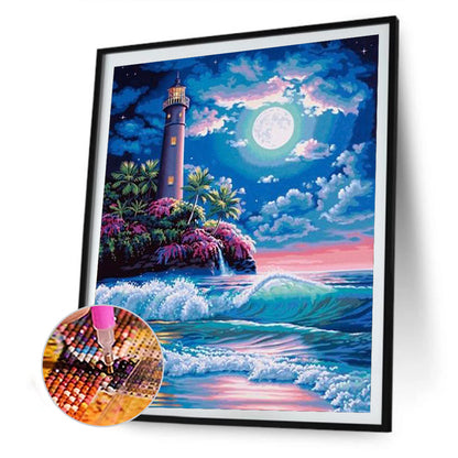 Lighthouse - Full Square Drill Diamond Painting 30*40CM