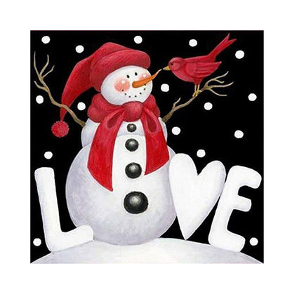 Snowman - Full Square Drill Diamond Painting 30*30CM