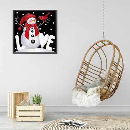 Snowman - Full Square Drill Diamond Painting 30*30CM