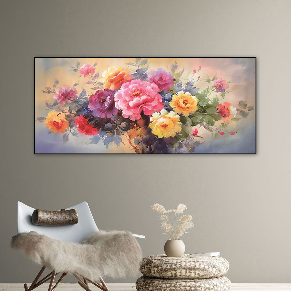 Flowers Blooming - 11CT Stamped Cross Stitch 150*66CM