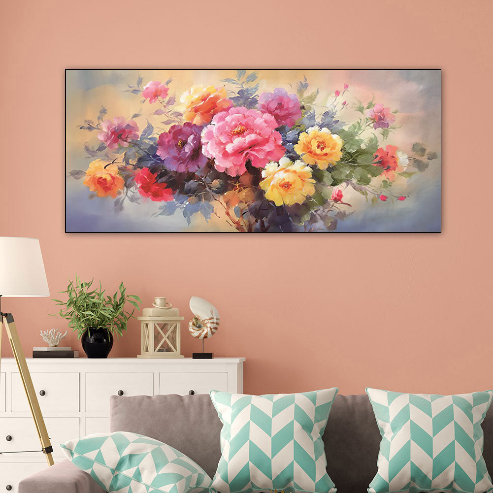 Flowers Blooming - 11CT Stamped Cross Stitch 150*66CM