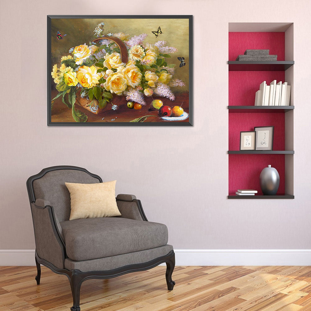 Lilac - 11CT Stamped Cross Stitch 50*40CM