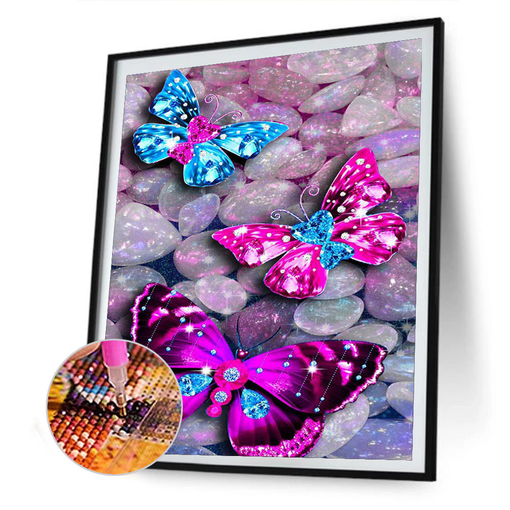 Butterfly - Full Round Drill Diamond Painting 30*40CM