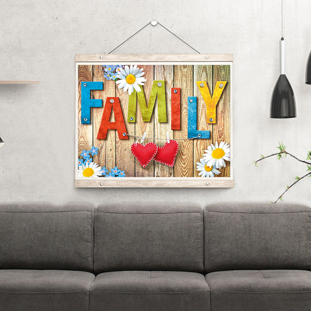 Family - 11CT Stamped Cross Stitch 46*36CM