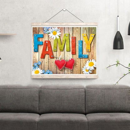 Family - 11CT Stamped Cross Stitch 46*36CM